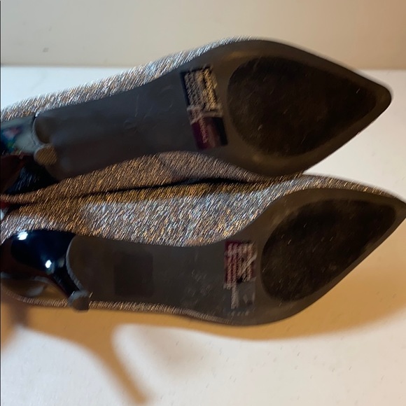 Ellos Metallic Knit ankle boot NWOT - Picture 6 of 9